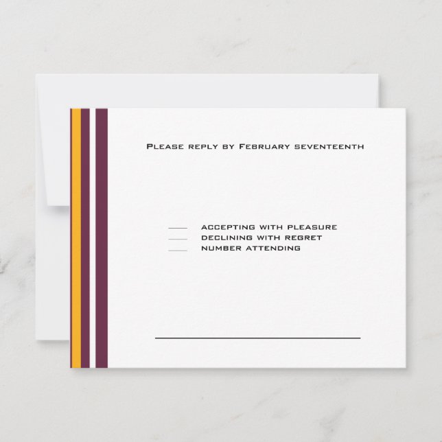 Washington Redskins Football Bar Mitzvah Party RSVP Card (Front)