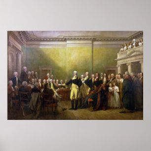 Washington Resigning his Commission John Trumbull Poster