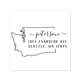 Washington Return Address Stamp Self-Inking