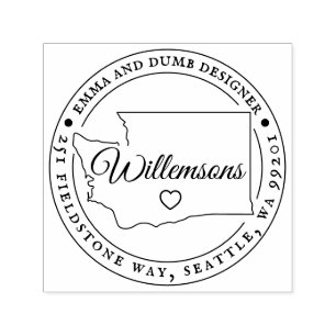 Washington Return Address Stamp Self-Inking