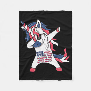Washington Riding Shark Funny July 4th American Fl Fleece Blanket