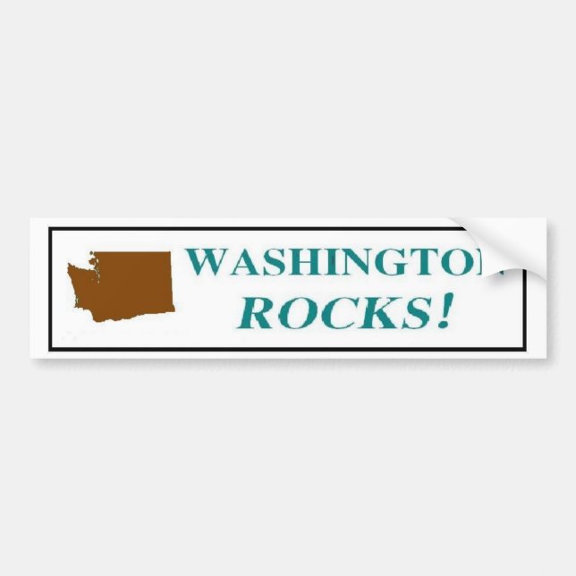 Washington Rocks! Bumper Sticker (Front)