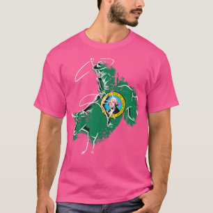 Washington Rodeo Bull Riding Ellensburg Flag T-Shirt
