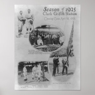 Washington Senators 1925, Clark Griffith Stadium Poster