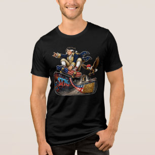 Washington Skateboarding 4th of July Action Tri-Blend Shirt