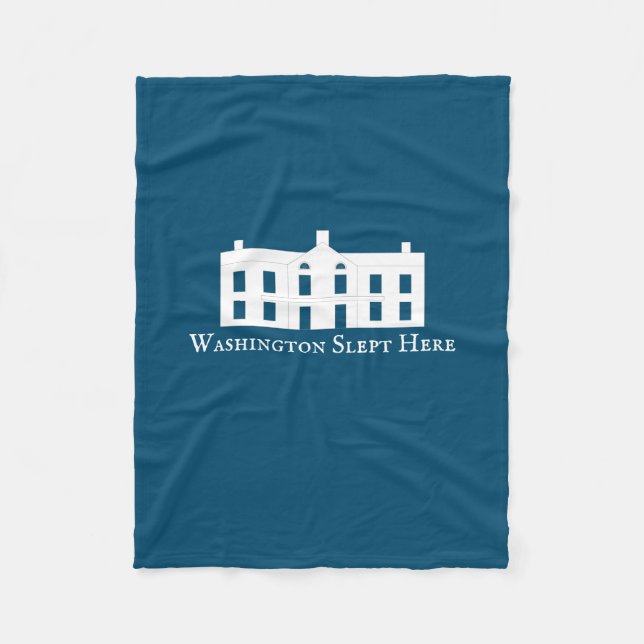 Washington Slept Here Fleece Blanket (Front)