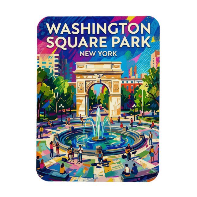 Washington Square Park USA Magnet (Vertical)