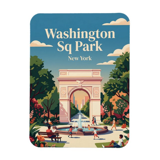 Washington Square Park USA Magnet (Vertical)
