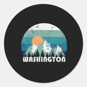 Washington State Classic Round Sticker