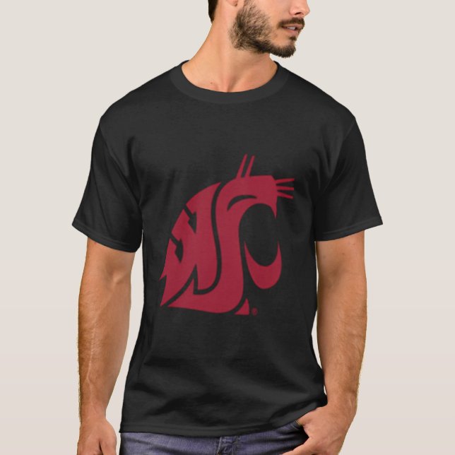 Washington State Cougars Left Chest Icon T-Shirt (Front)