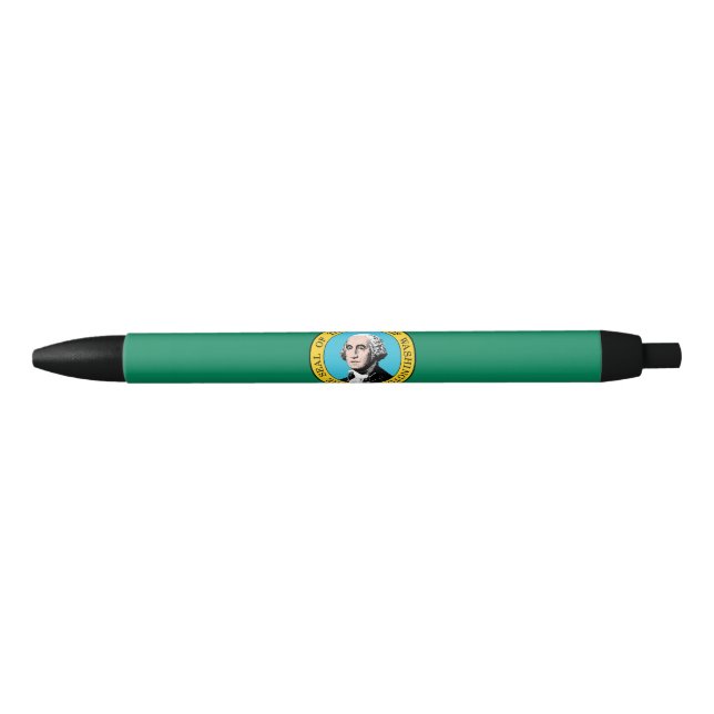 Washington State Flag Black Ink Pen (Front)