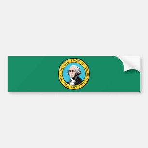 Washington State Flag Bumper Sticker