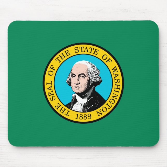 Washington State Flag Design Mouse Pad (Front)