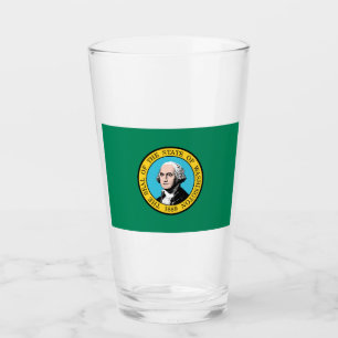Washington State Flag Glass