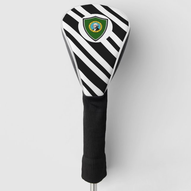 Washington state flag golf head cover (Front)