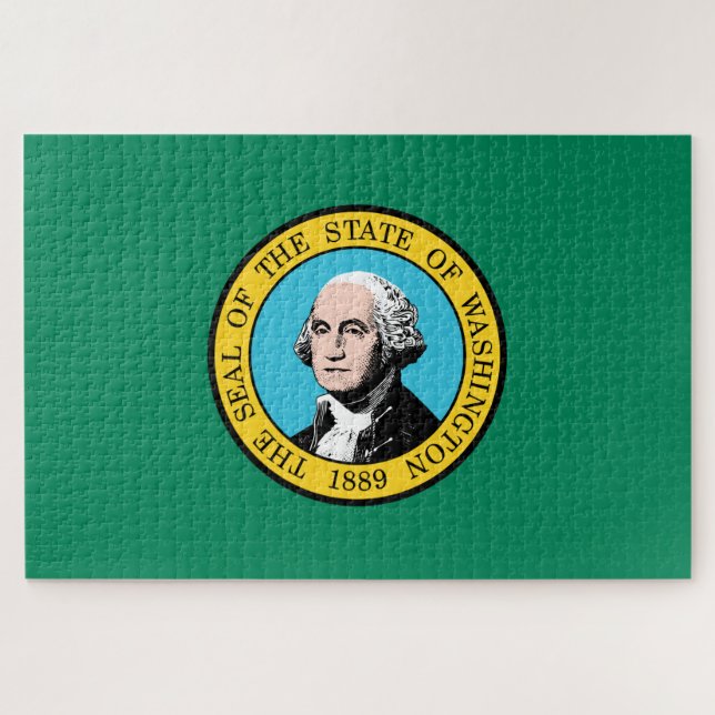 Washington State Flag Jigsaw Puzzle (Horizontal)