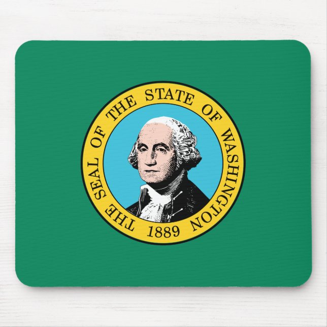 Washington State Flag Mouse Pad (Front)