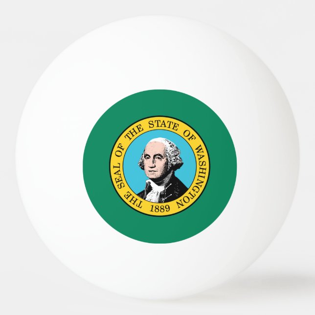 Washington State Flag Ping Pong Ball (Front)