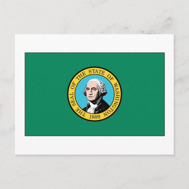 Washington State Flag Postcard (Front)