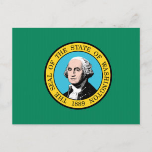 Washington State Flag Postcard