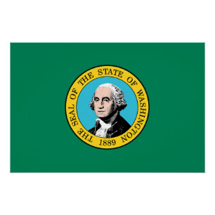 Washington State Flag Poster