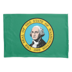 Washington State Flag Print Patriotc Pillowcase