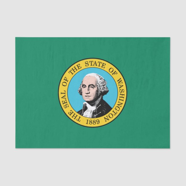 Washington State Flag Tissue Paper (Front)