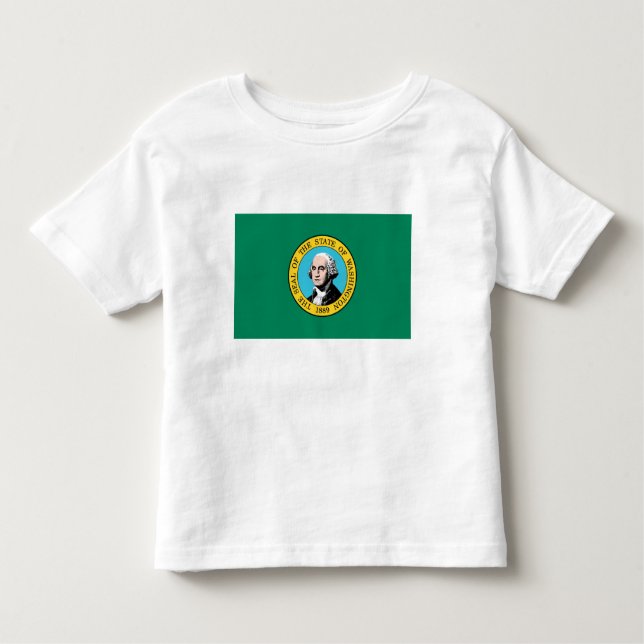 Washington State Flag Toddler T-Shirt (Front)