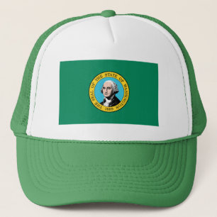 Washington State Flag Trucker Hat