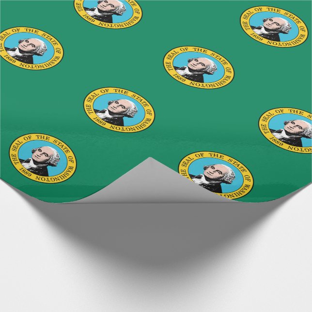 Washington State Flag Wrapping Paper (Corner)