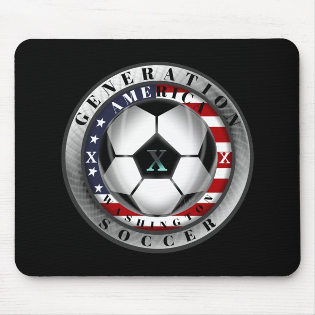 Washington State Generation X American Soccer. Mouse Pad (Front)