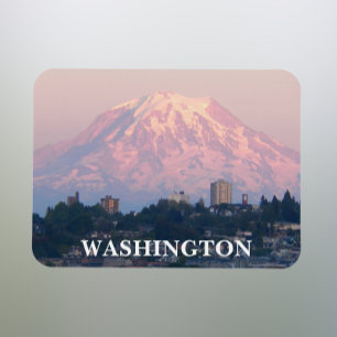 Washington State Mount Rainier Landscape Magnet
