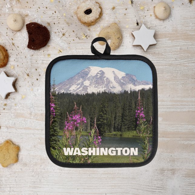 Washington State Mount Rainier Wildflowers Pot Holder (In Situ Cookies)