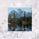 Washington State Mount Shuksan Landscape Tile<br><div class="desc">Ceramic tile featuring a scenic photo image of Mount Shuksan,  located in the North Cascades of Washington State. Select your tile size. Makes a great travel souvenir trivet!</div>