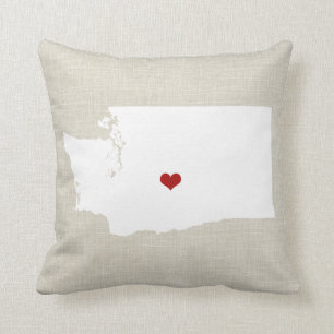 Washington State New Home Pillow 16" x 16"