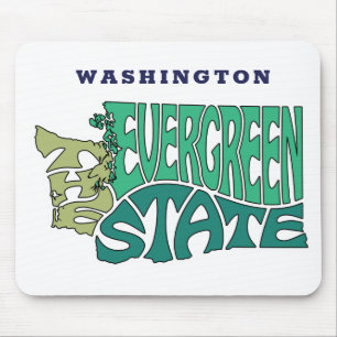 Washington State Nickname Word Art Mouse Pad