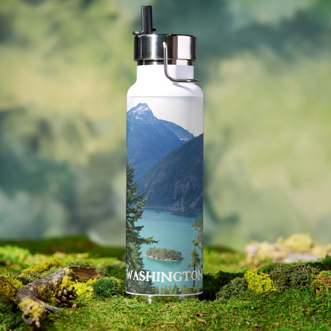 Washington State North Cascades Photo Water Bottle (Outdoor)