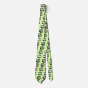 Washington State Picture and USA Text Tie