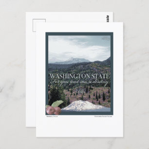 Washington State Poster Art Postcard