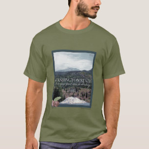 Washington State Poster Art T-Shirt