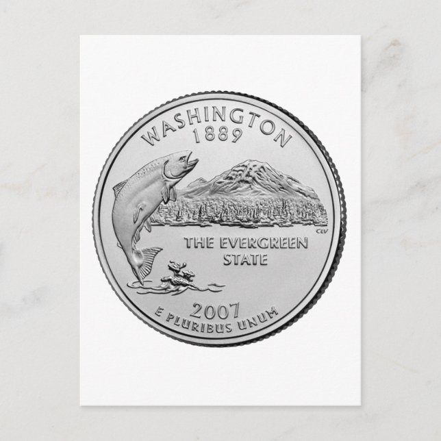 Washington State Quarter Postcard (Front)