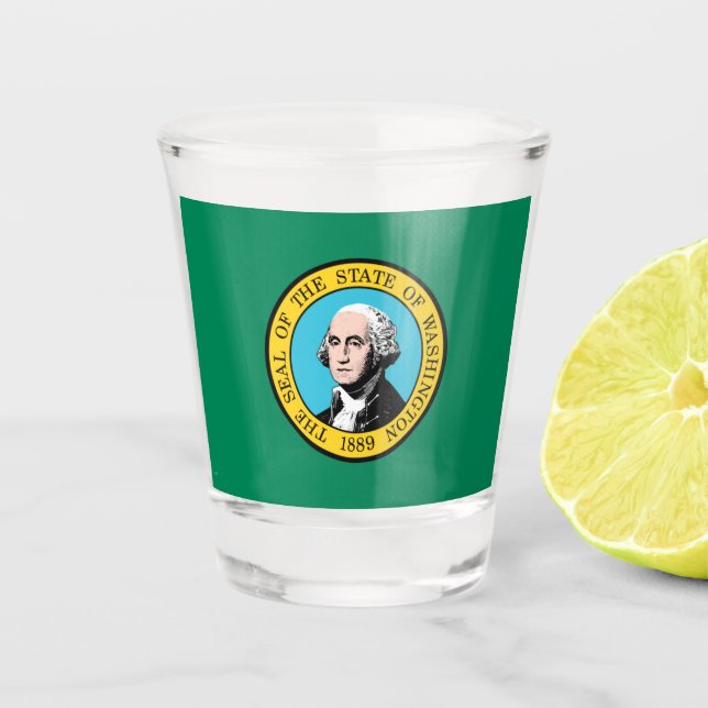 WASHINGTON STATE SHOT GLASS (Front)
