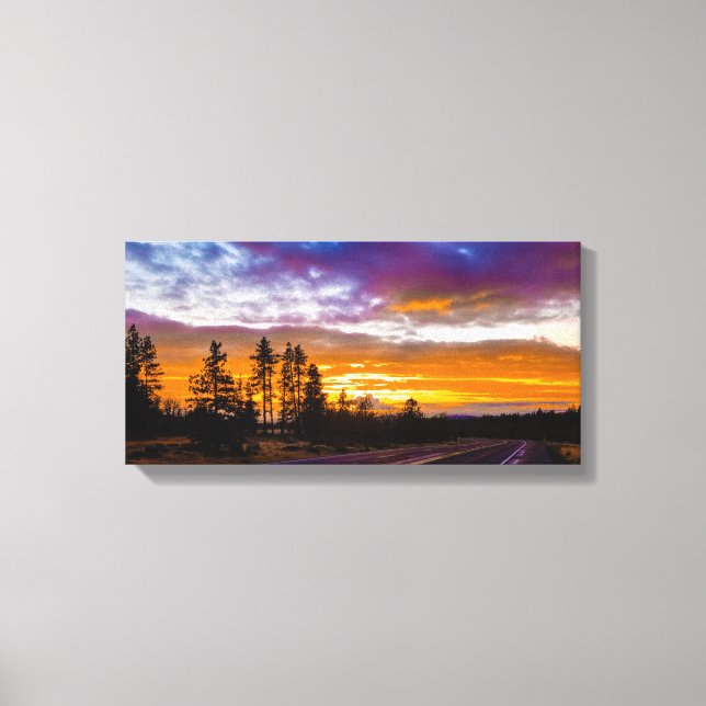 Washington State Sunset Canvas Print (Front)