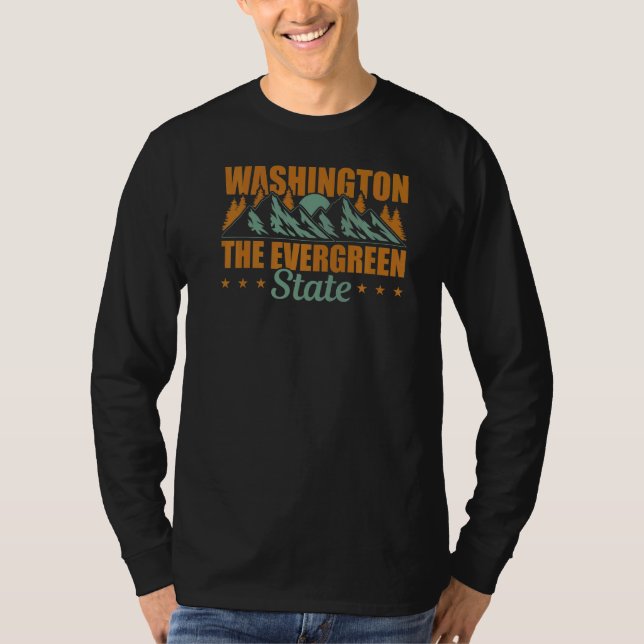 Washington State The Evergreen State T-Shirt (Front)