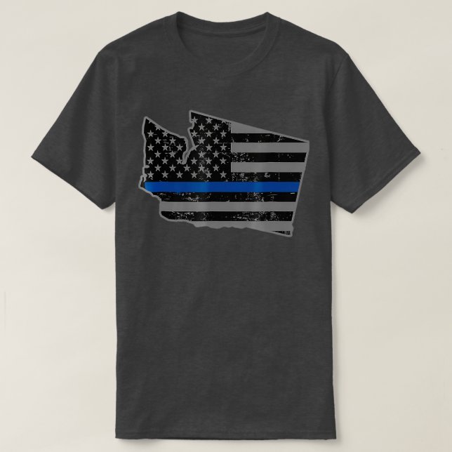 Washington State Trooper Seattle Police Department T-Shirt (Design Front)