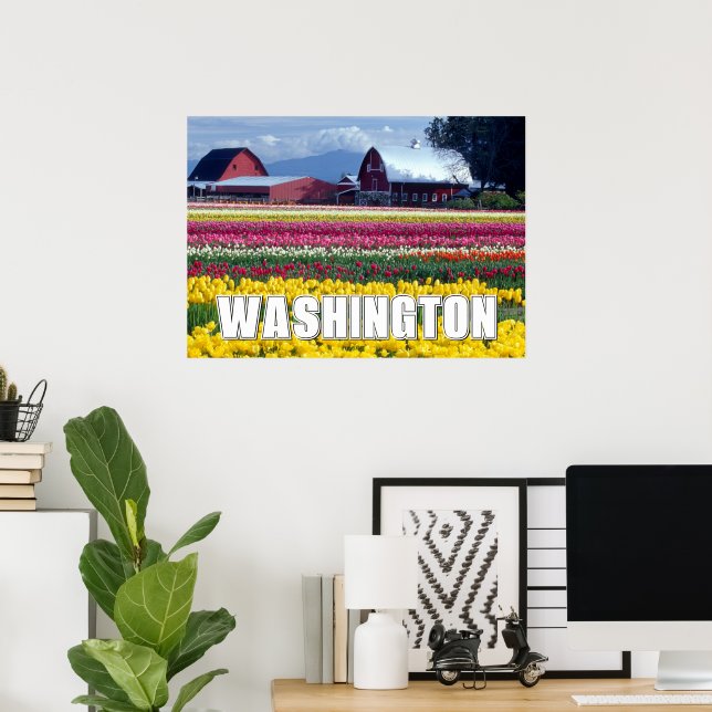 Washington State | Tulip Field Poster (Home Office)