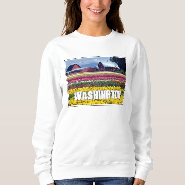 Washington State | Tulip Field Sweatshirt (Front)