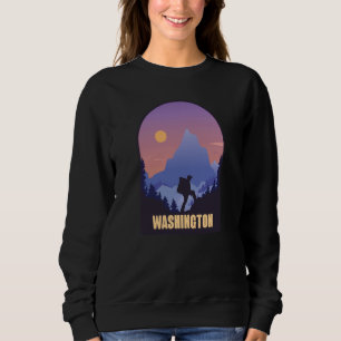 Washington State USA Hiking Trip Souvenir Sweatshirt