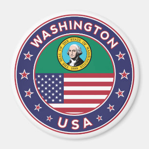 Washington sticker, phone case, tote bag magnet