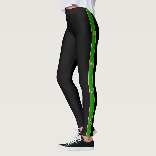 Washington stripe flag leggings (Left)